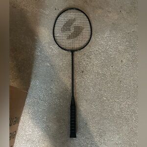 Sleek Black Badminton Racket